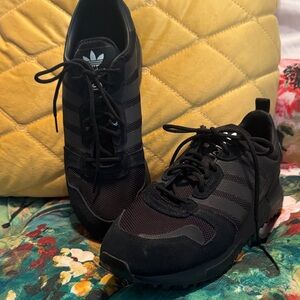 Adidas Black and Gray Athletic Shoes